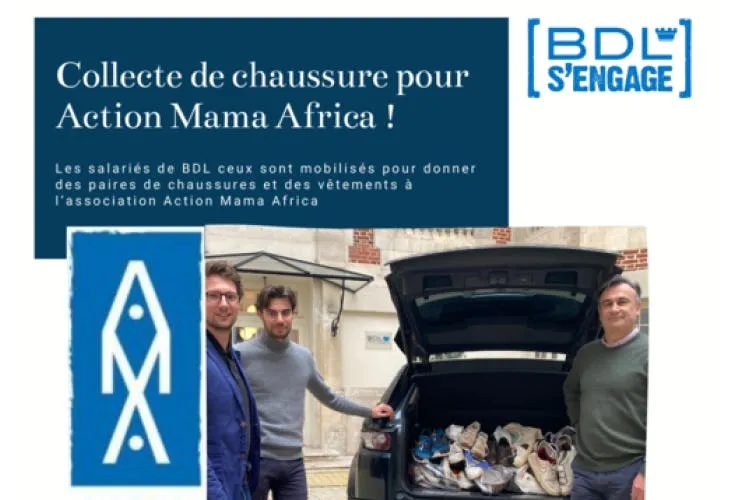 collecte de chaussure pour association Action mama africa