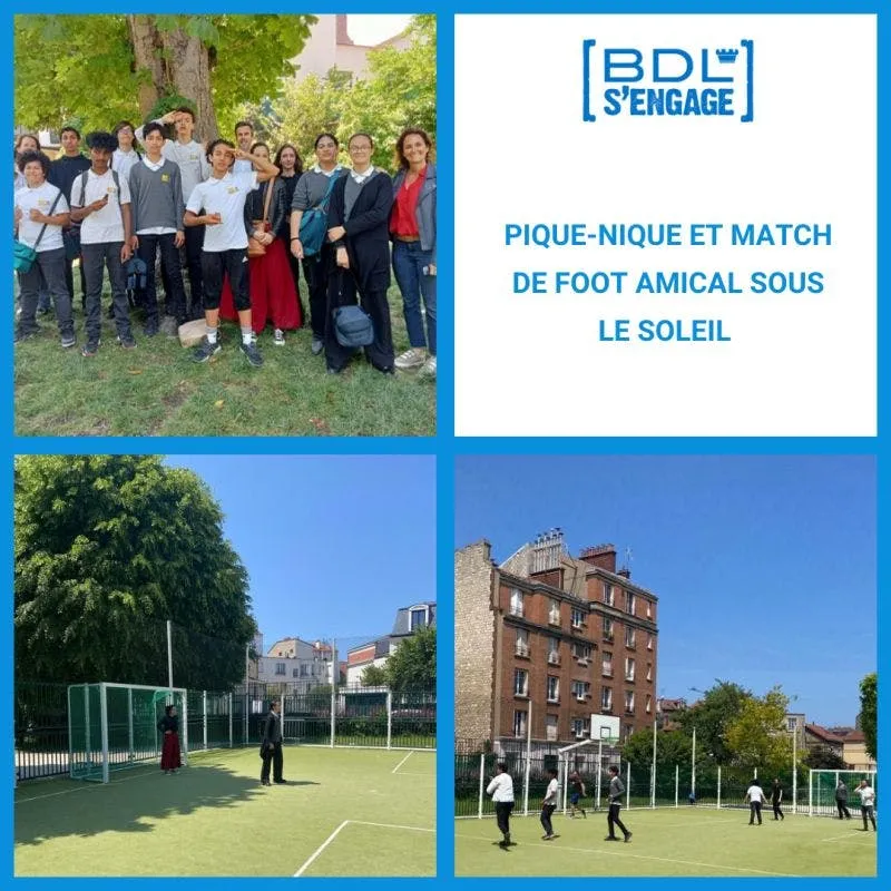 Pique-Nique et match de foot amical avec le cours Saint-Exupéry